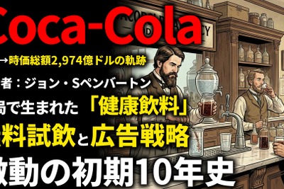 コカ・コーラ創業期を西口一希が解説。130年以上続く「世界最強ブランド」の原点、薬剤師ペンバートンの発明とブランド確立の10年とは 画像