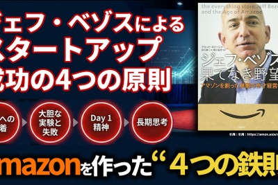 ジェフ・ベゾスによるスタートアップ成功の4つの原則。Amazonを作った“4つの鉄則”と成長の源泉 画像