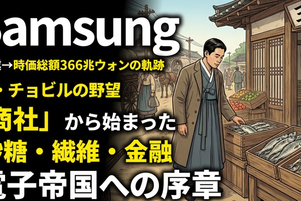 サムスン創業期を西口一希が解説。食品貿易から始まった巨大企業、イ・ビョンチョルの「事業多角化戦略」が生んだ成功の礎とは