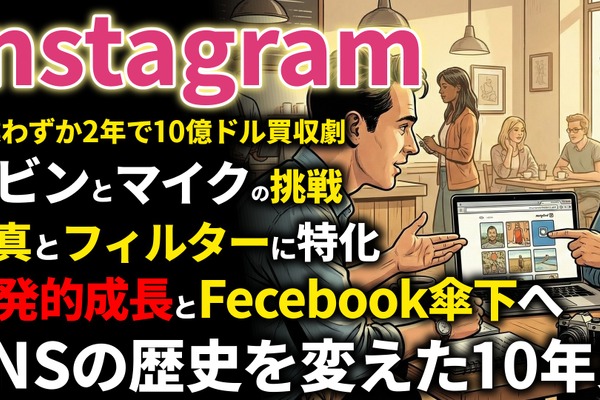 Instagram創業期を西口一希が解説。10億ドル買収の衝撃、iPhone普及の波に乗った「モバイルファースト戦略」と爆発的成長の10年とは