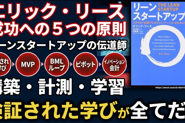 エリック・リースの成功への5つの原則。リーンスタートアップの伝道師が語る
