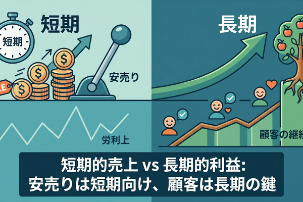 2-6-6：売上に目が向く理由②：売上は短期的に伸ばせる