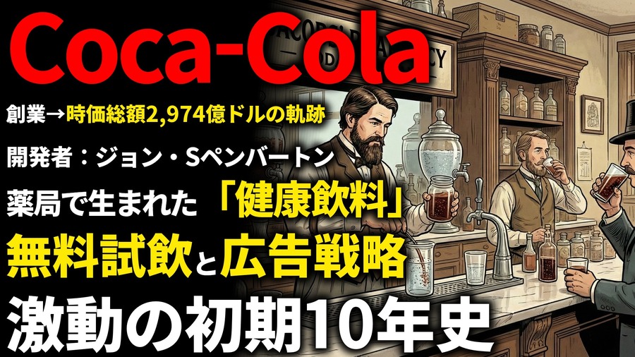 コカ・コーラ創業期を西口一希が解説。130年以上続く「世界最強ブランド」の原点、薬剤師ペンバートンの発明とブランド確立の10年とは