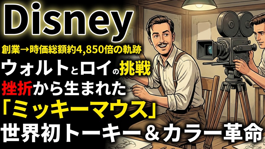 ディズニー創業期を西口一希が解説。倒産の危機とミッキーマウス誕生。映画界の常識を変えた「アニメーション革命」の10年とは
