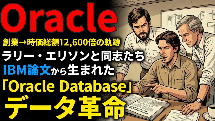 Oracle創業期を西口一希が解説。時価総額約12,600倍の軌跡、CIAのプロジェクトから生まれた「リレーショナル・データベース革命」とは