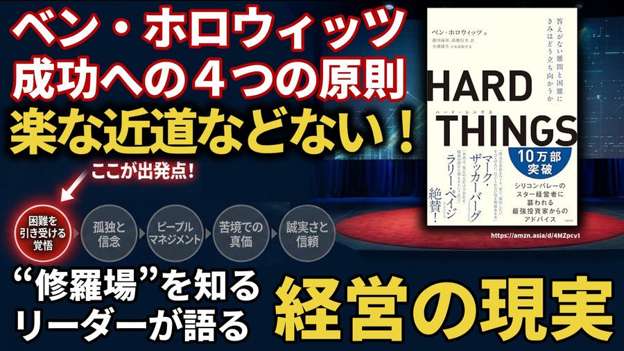 ベン・ホロウィッツ成功への5つの原則。 “修羅場”を知るリーダーが語る経営の現実とは