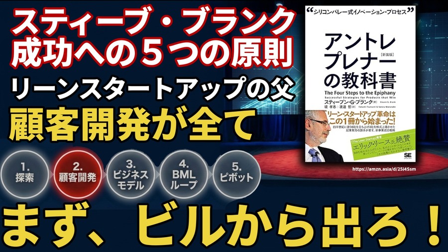 スティーブ・ブランク成功への5つの原則。リーンスタートアップの父が説く「顧客開発が全て」