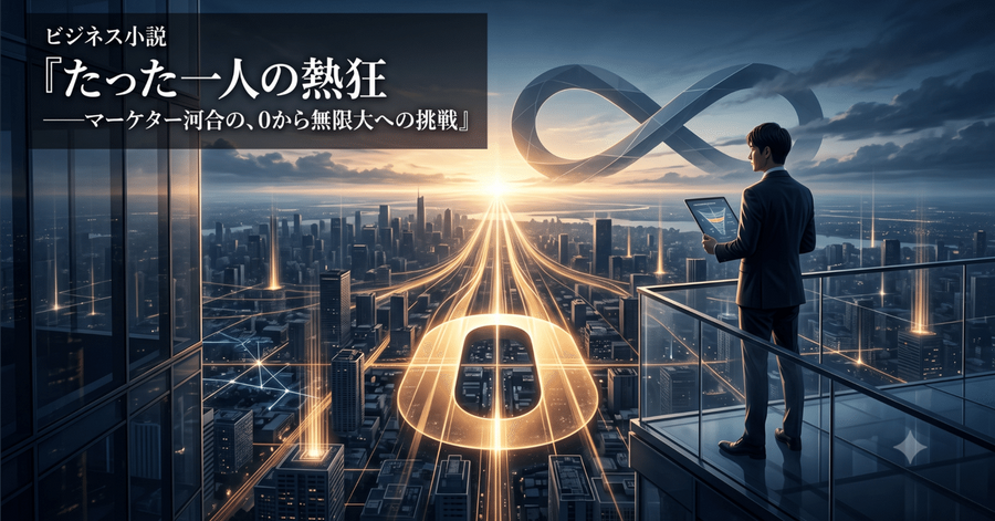ビジネス小説『たった一人の熱狂——マーケター河合の、0から無限大への挑戦』