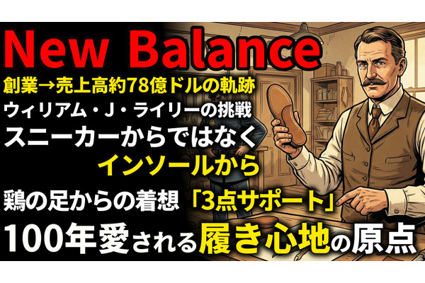ニューバランス創業期を西口一希が解説。売上高2倍以上の急成長、靴の「インソール」開発から始まったスポーツシューズ革命とは 画像