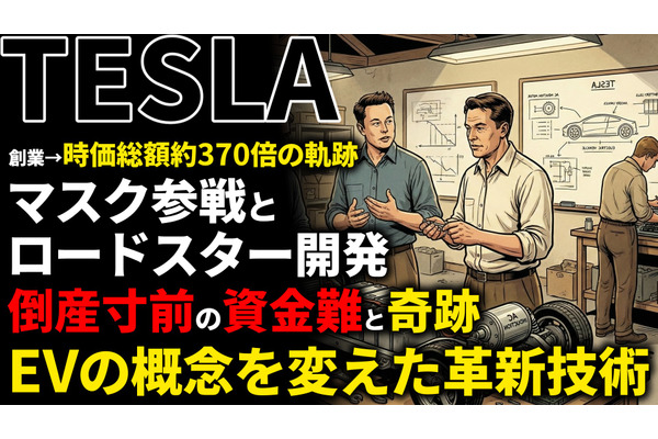テスラ創業期を西口一希が解説。時価総額約370倍の軌跡、イーロン・マスクが描いたビジョンと「EVの固定観念」を打破した10年とは 画像