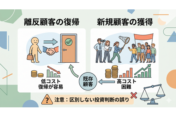 2-6-33：離反顧客の復帰コストと新規獲得コストは区別すべき 画像