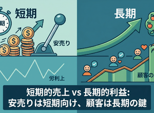 2-6-6：売上に目が向く理由②：売上は短期的に伸ばせる 画像
